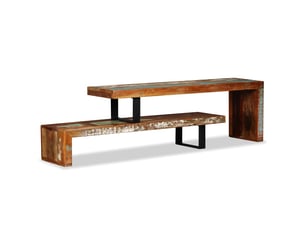 Meuble tv coloris marron 117 cm <strong></strong> <strong></strong>