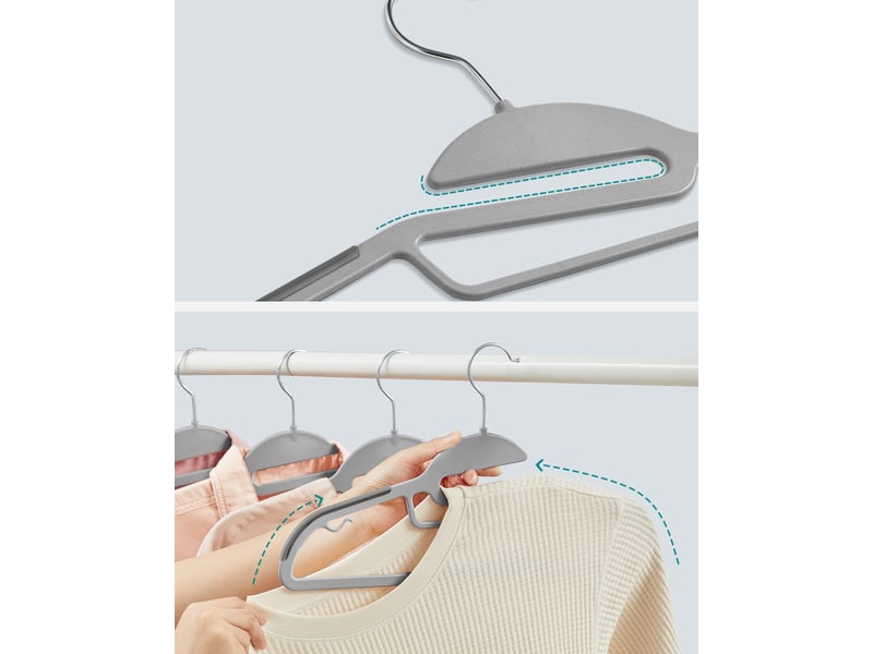 Ensemble de 20 cintres valora pldapic avec crochet rotatif à 360° Valora - Conforama C