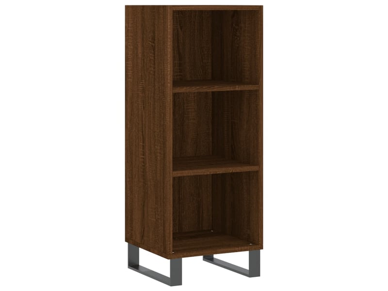  Buffet - bahut - meuble de rangement chêne marron 34,5x32,5x90 cm bois d'ingénierie  - Conforama A