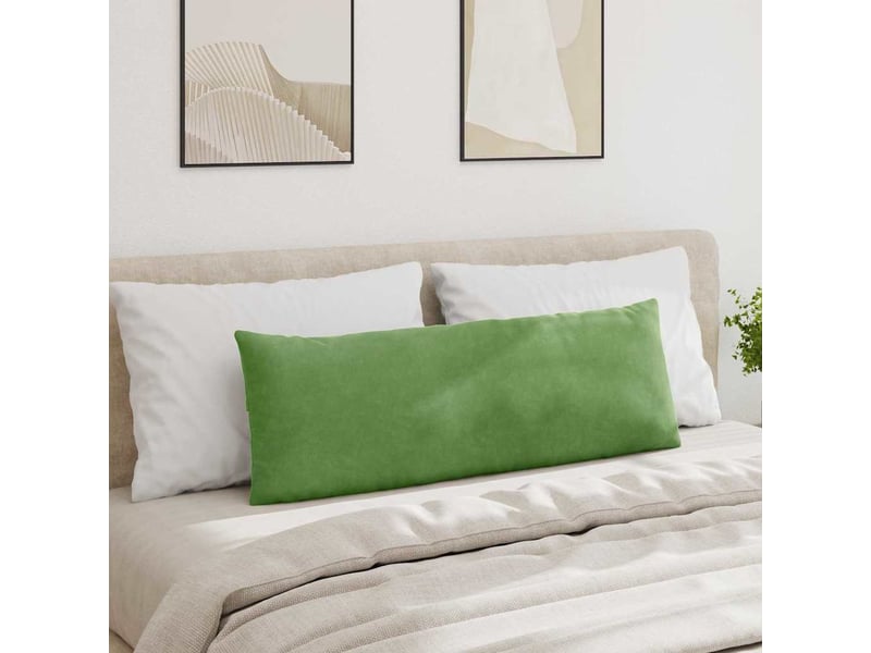 Lot de 2 coussins de canapé, coussins décoratifs vert clair 120 x 40 cm cf59166 - Conforama D