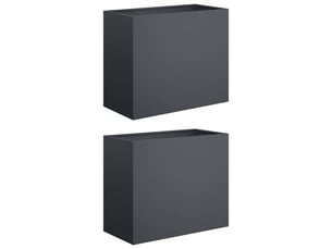 Jardinière - cache-pot de jardin 2 pcs anthracite 60 x 30 x 50 cm