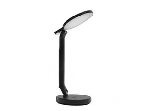 Fabrilamp woku lampe de bureau led noire 7 w 525 lm, 3 températures, tactile et pliable