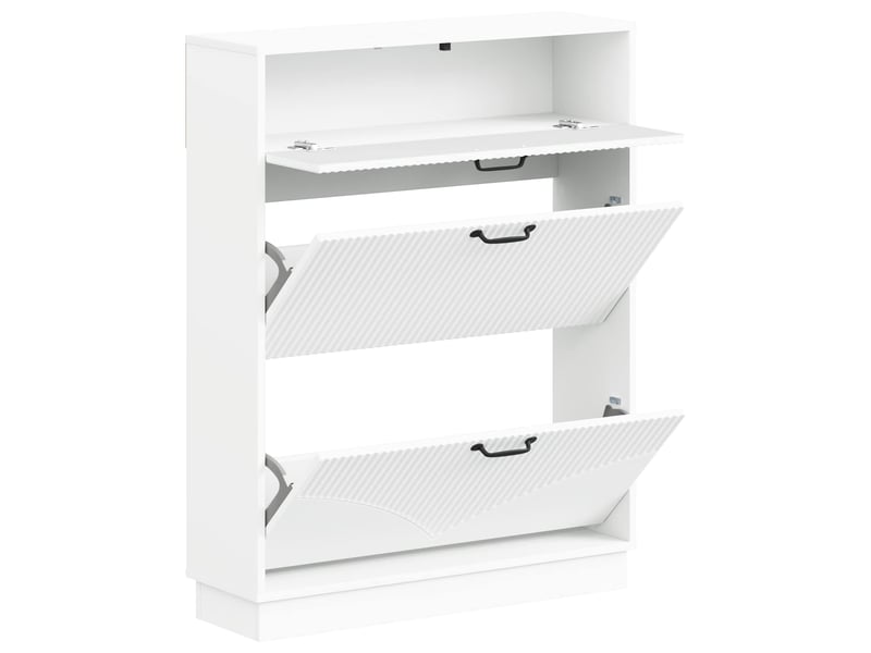  Meuble à chaussures, armoire à chaussures hoorn 78x24x100 cm bois d'ingénierie shl7234  - Conforama C