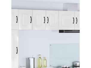 Meuble mural de cuisine | armoire de cuisine 2 pcs blanc brillant shl3986