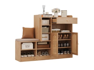 Meuble à chaussures 20 paire(s) <strong>DESVIAE</strong> <strong></strong> coloris naturel