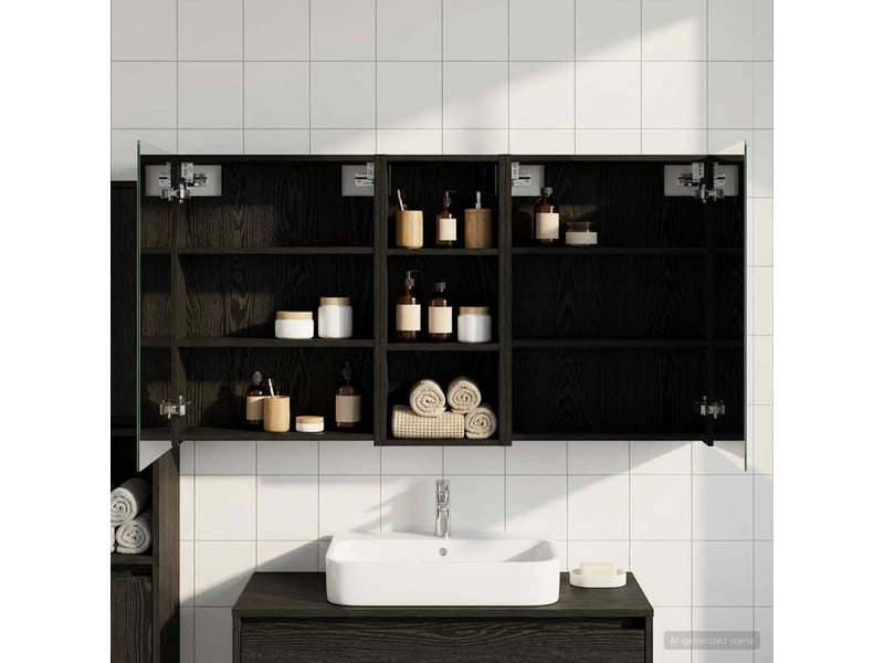  Ensemble de meubles de salle de bain 3 pcs 130x14.5x70 cm shl3912  - Conforama B