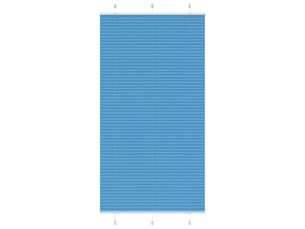 Store plissé, store de fenêtre bleu 110x200 cm largeur du tissu 109,4cm polyester cf46781