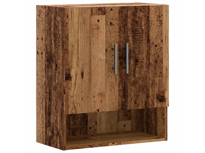  Armoire murale salon, meuble de rangement vieux bois 60x31x70 cm bois d'ingénierie shl5395  - Conforama A
