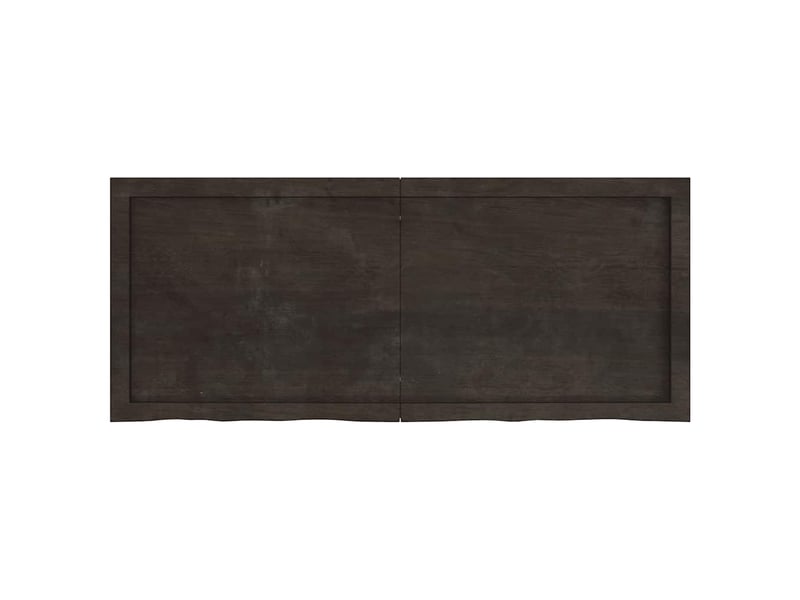  Comptoir de salle de bain, plan de travail marron foncé bois massif traité cf65870  - Conforama C