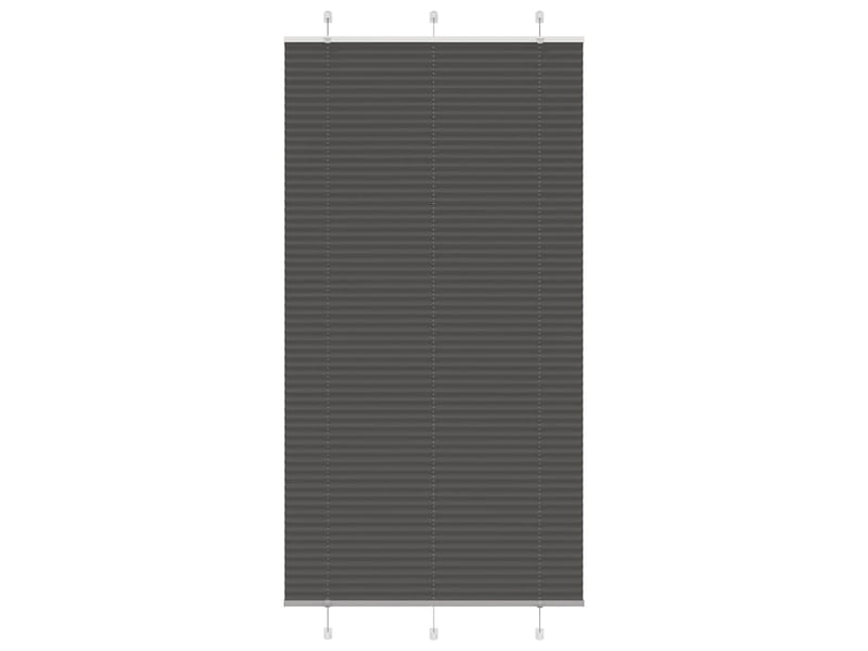 Store plissé, store de fenêtre noir 105x200 cm largeur du tissu 104,4cm polyester cf46921  - Conforama B