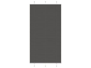 Store plissé, store de fenêtre noir 105x200 cm largeur du tissu 104,4cm polyester cf46921