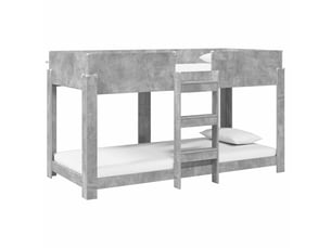 Lit simple 80x200 cm    coloris gris