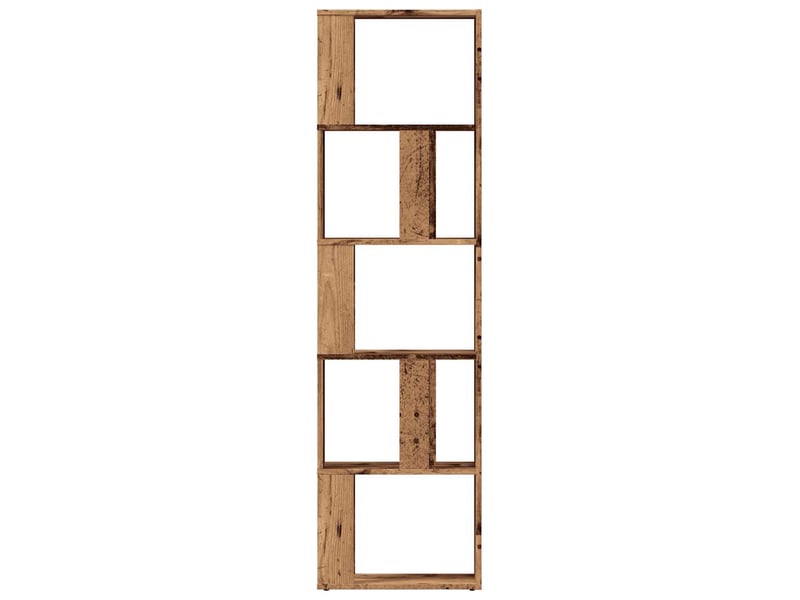  Bibliothèque, meuble de rangement salon vieux bois 45x24x159 cm bois d'ingénierie  - Conforama E