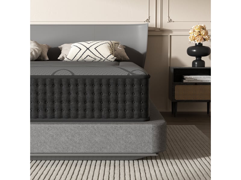  Matelas ressorts 140x190 cm de forme en mousse et ressorts, 25 cm épaisseur  - Conforama D