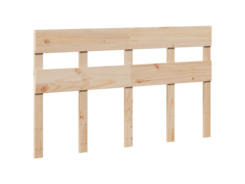  Lit double- lit adulte -  cadre de lit sans matelas 135x190 cm bois de pin massif  - Conforama D