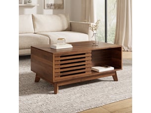 Table basse  coloris marron <strong></strong> <strong></strong> - 55 cmx90 cm