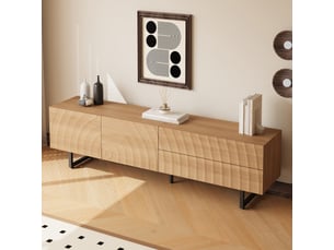 Meuble tv coloris naturel 180 cm LPOSPI