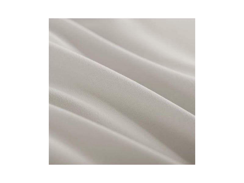  Housse de couette 140x200 réversible avec taie d'oreiller 65x65 cm beige blanc - parure de lit 140 x 200 adulte personne microfibre couette avec fermetures éclair  - Conforama C