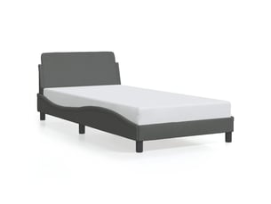 Lit simple 100x200 cm    coloris gris