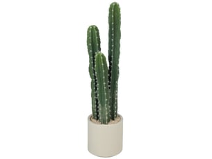 Plante artificielle cactus 22x22x95 cm avec pot vert