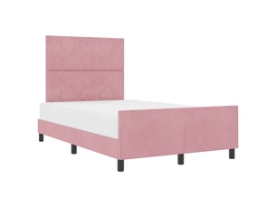 Lit 2 places 120x190cm coloris rose