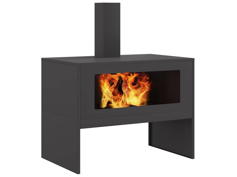  Brasero exterieur, foyer camping noir 80x50x96 cm acier laminé à froid  - Conforama C