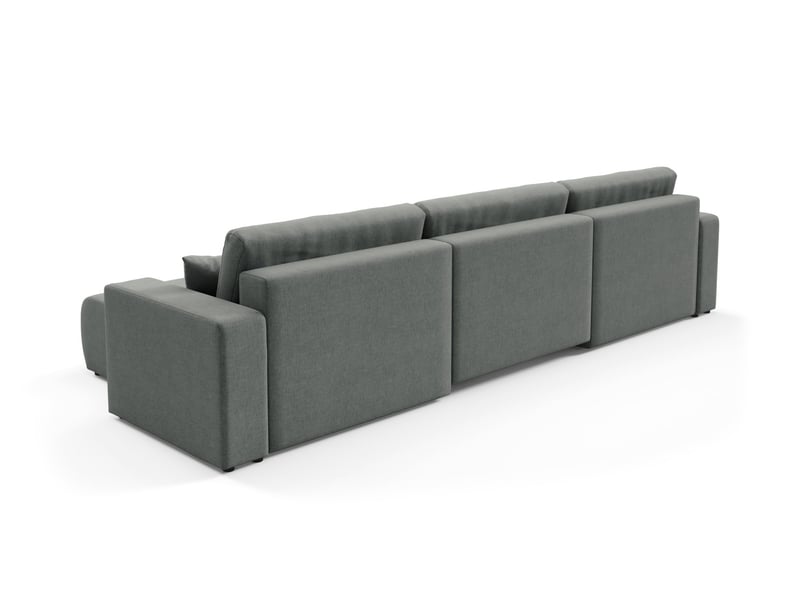  Canapé d'angle convertible molinio u gris clair  - Conforama E