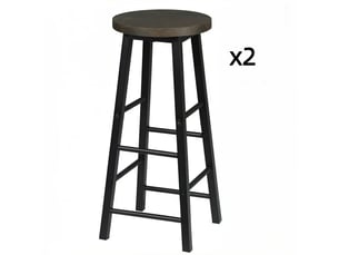 tabouret de bar <strong>STILVORA</strong> - bicolore hauteur d'assise 71 cm vendu Par paire