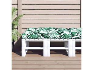 Coussin de palette, coussin de chaise, coussin de canapé vert 120x80x12 cm tissu cf55486