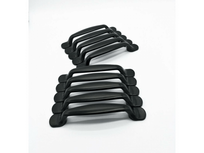  Poignée pour porte coulissante - poignée pour meuble - aluminium - 10 pièces - 128mm - noir  - Conforama C