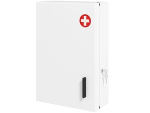 Armoire à pharmacie verrouillable à 6 étagères pour la cuisine ou le couloir