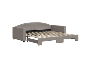 Lit simple 100x200 cm    coloris taupe