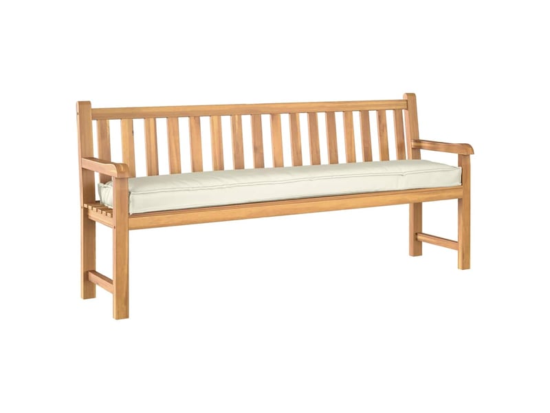  Coussin de palette, coussin de chaise, coussin de canapé crème 200 x 40 x 8 cm tissu oxford cf55331  - Conforama C