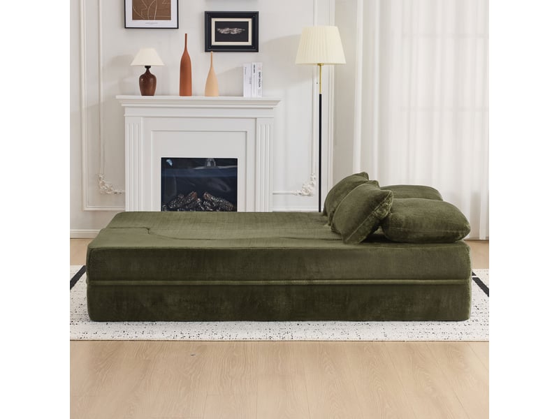 Canapé de salon, canapé moderne, vert, design moderne, pour salon, adapté à l'espace de vie, chambre - Conforama D