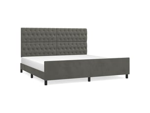 Lit 2 places 200x200 cm coloris gris