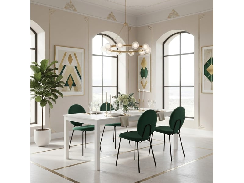 Table à manger extensible 130210 x 80 cm belfort - blanc - Conforama B