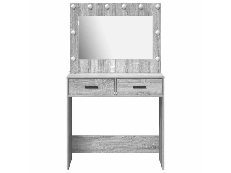  Coiffeuse, table de toilette gris sonoma 78,5x41x135 cm shl38218  - Conforama E