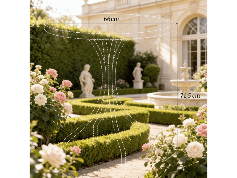  Table bistrot rond moderne, table d’appoint jardin, patio extérieur, table accent élégante  - Conforama C