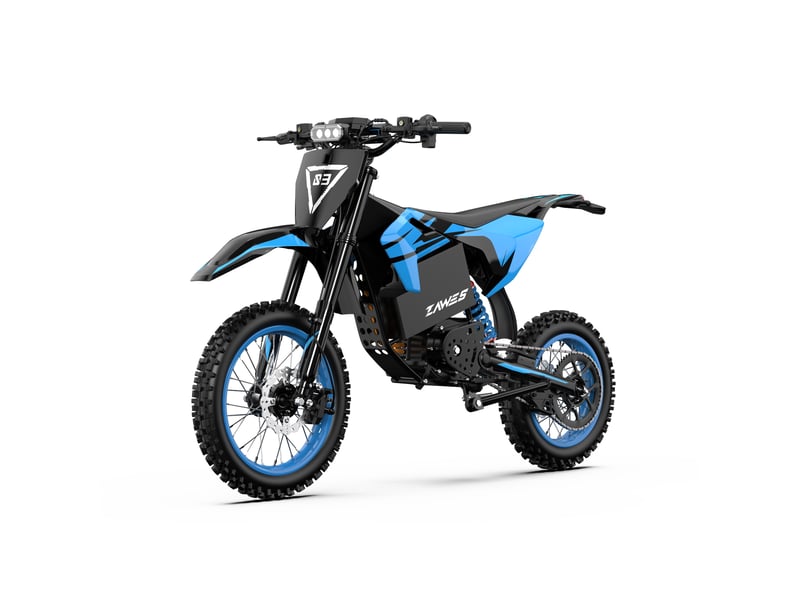 Zawes s3 moto électrique tout-terrain 5000w, 70 kmh, batterie 60v 23.4ah, moteur central - Conforama B
