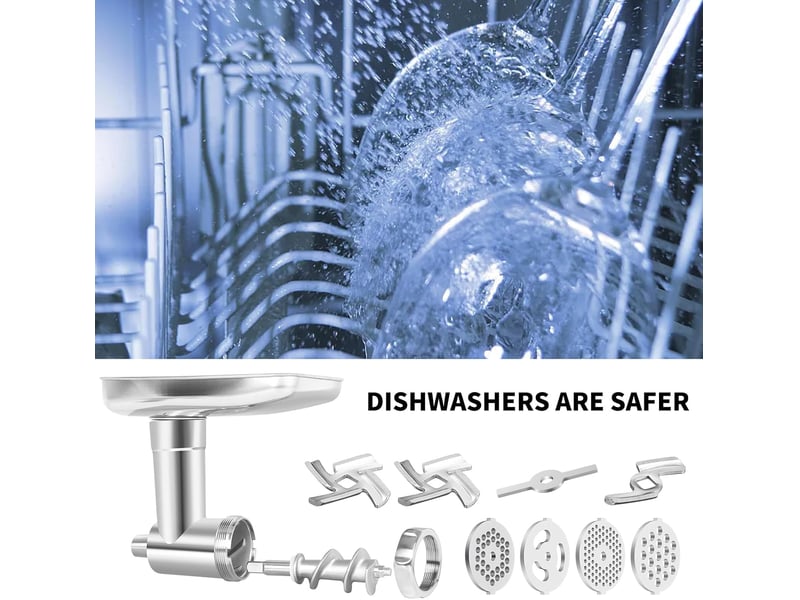 Accessoires kitchenaid pour hachoir à viande, robot culinaire, hachoir à viande, poussoir à saucisses, avec deux tubes pour poussoir à saucisses (mac HRC0000554LY - Conforama C