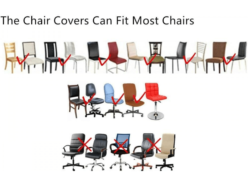  Lot de 4 housses de chaises de salle à manger, élastiques, amovibles, lavables, taille universelle, grises XLH-ZLS-009321ZLS - Conforama E