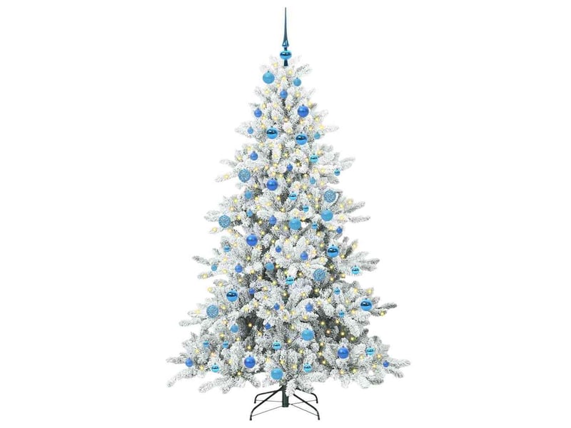  Sapin de noël, arbre de noël artificiel à branches articulées blanc 180 cm shl2721  - Conforama C