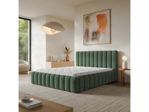 Lit coffre 120x200cm <strong>MASSENO</strong>  <strong></strong> coloris vert