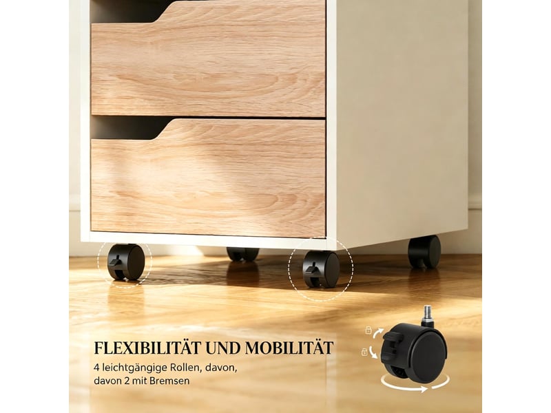  Rangement de bureau - velours - blanc - avec tiroirs 40x50x57.5cm - Conforama D