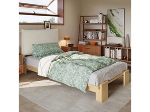 Lit simple 90x200 cm coloris naturel