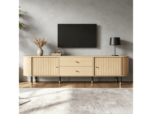 Meuble tv coloris naturel 180 cm OKMYHOME  