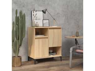 Buffet cuisine, meuble de rangement, commode chêne sonoma 60x35x70 cm bois d'ingénierie shl7005