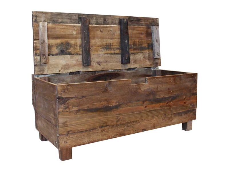 Banc d'entrée, banc d'intérieur bois massif d'acajou 86x40x60 cm  - Conforama D