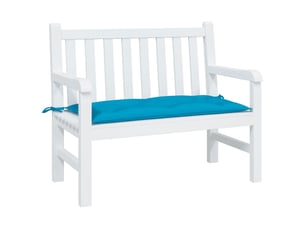 Coussin de banc de jardin, coussin d'assise bleu clair 100x50x7 cm tissu oxford cf52675
