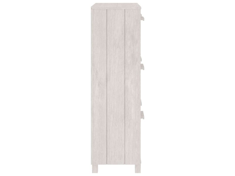  Meuble à chaussure, armoire à chaussures hamar blanc 59,5x35x117 cm bois de pin  - Conforama E